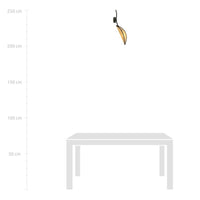 Lampada a Parete Lotus, Marrone, Acciaio, 12x51x12 cm, Seven Design