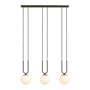 Lampada a Sospensione Glam 1, Nero, Acciaio, 70x115x15 cm, Seven Design