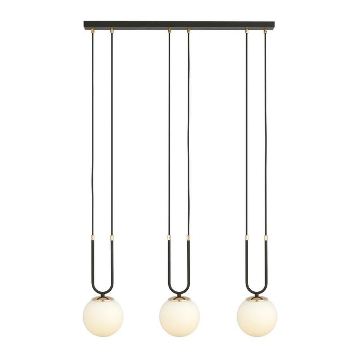 Lampada a Sospensione Glam 1, Nero, Acciaio, 70x115x15 cm, Seven Design