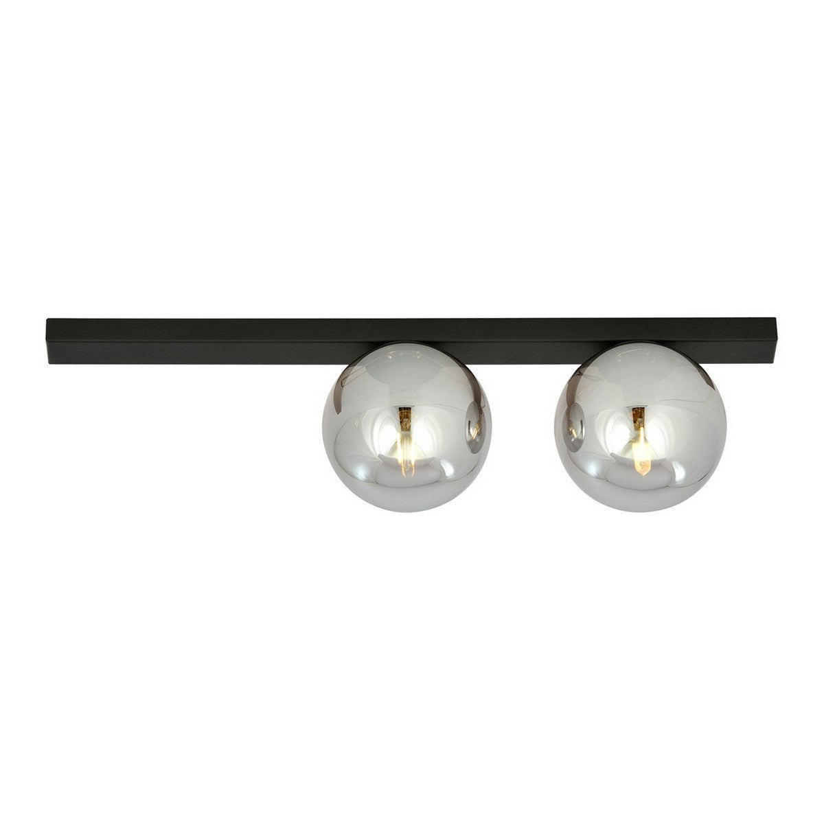Lampada a Soffitto Fit 4, Nero, Acciaio, 60x17x14 cm, Seven Design