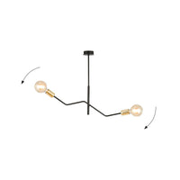 Lampada a Sospensione Bolt, Nero, Acciaio, 66x51x8 cm, Seven Design