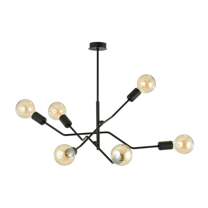 Lampada a Sospensione Frix 1, Nero, Acciaio, 66x53x66 cm, Seven Design