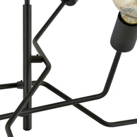 Lampada a Sospensione Frix 1, Nero, Acciaio, 66x53x66 cm, Seven Design