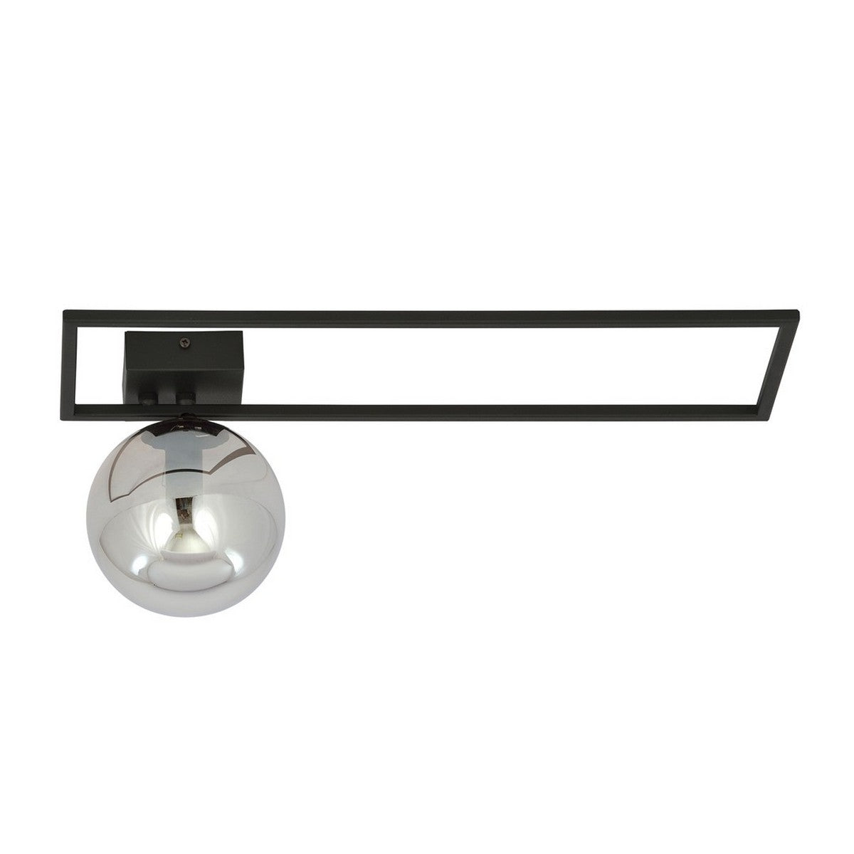 Lampada a Soffitto Imago 7, Nero, Acciaio, 50x21x18 cm, Seven Design