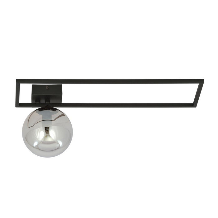 Lampada a Soffitto Imago 7, Nero, Acciaio, 50x21x18 cm, Seven Design