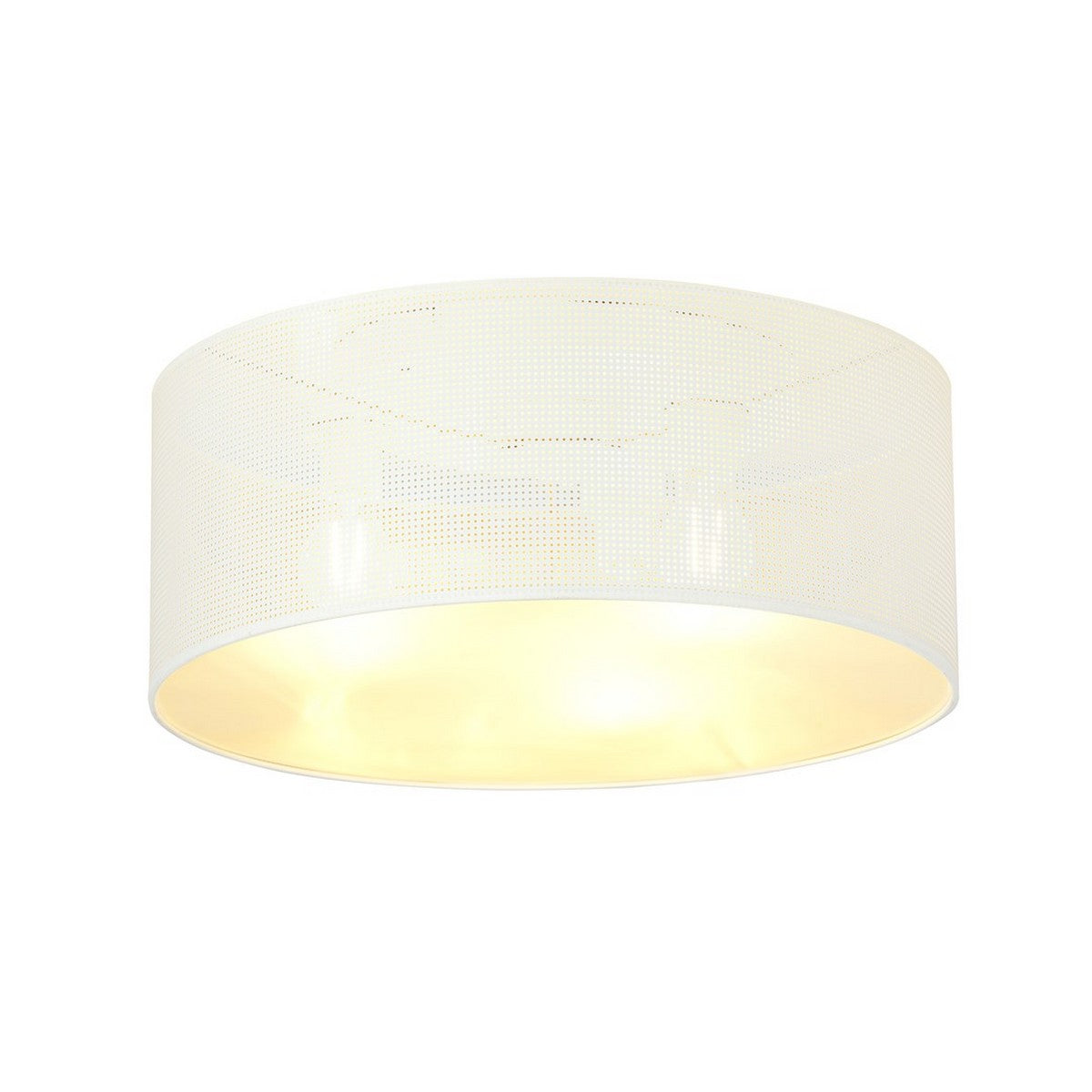 Lampada a Soffitto Aston, Bianco, Acciaio, 50x20x50 cm, Seven Design