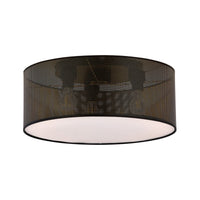 Lampada a Soffitto Aston, Nero, Acciaio, 50x20x50 cm, Seven Design