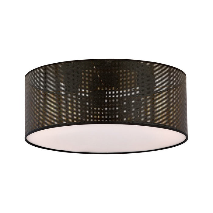 Lampada a Soffitto Aston, Nero, Acciaio, 50x20x50 cm, Seven Design