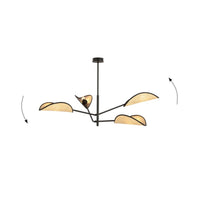 Lampada a Sospensione Vene 1, Nero, Acciaio, 102x51x102 cm, Seven Design