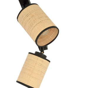 Lampada a Soffitto Yoga, Marrone, Acciaio, 66x22x10 cm, Seven Design