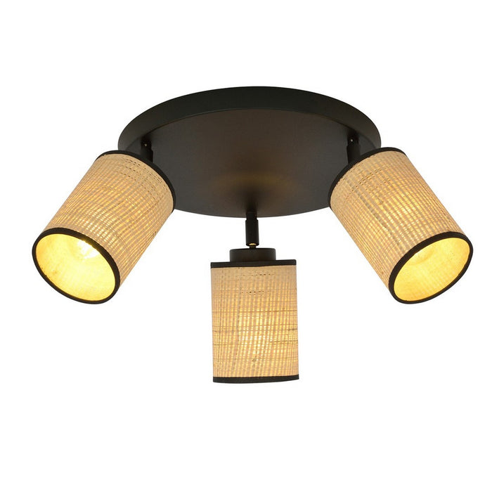Lampada a Soffitto Yoga, Marrone, Acciaio, 50x24x30 cm, Seven Design