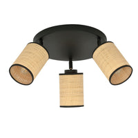 Lampada a Soffitto Yoga, Marrone, Acciaio, 50x24x30 cm, Seven Design