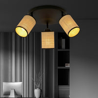 Lampada a Soffitto Yoga, Marrone, Acciaio, 50x24x30 cm, Seven Design