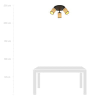 Lampada a Soffitto Yoga, Marrone, Acciaio, 50x24x30 cm, Seven Design