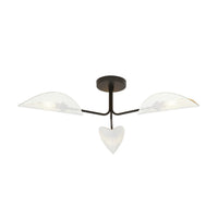 Lampada a Soffitto Gomez, Nero, Acciaio, 87x20x87 cm, EPIKASA