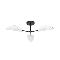 Lampada a Soffitto Gomez, Nero, Acciaio, 87x20x87 cm, EPIKASA