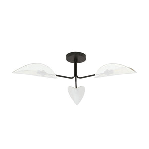 Lampada a Soffitto Gomez, Nero, Acciaio, 87x20x87 cm, EPIKASA