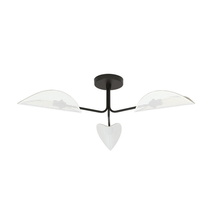 Lampada a Soffitto Gomez, Nero, Acciaio, 87x20x87 cm, EPIKASA