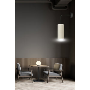 Lampada a Parete Bente, Bianco, Acciaio, 10x40x18 cm, EPIKASA