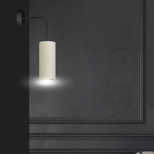 Lampada a Parete Bente, Bianco, Acciaio, 10x40x18 cm, EPIKASA