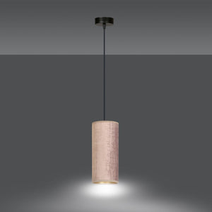 Lampada a Sospensione Bente, Rosa, Acciaio, 10x100x6 cm, EPIKASA