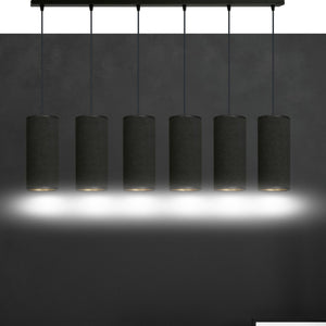 Lampada a Sospensione Bente, Nero, Acciaio, 95x100x6 cm, EPIKASA