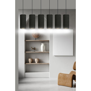 Lampada a Sospensione Bente, Nero, Acciaio, 95x100x6 cm, EPIKASA