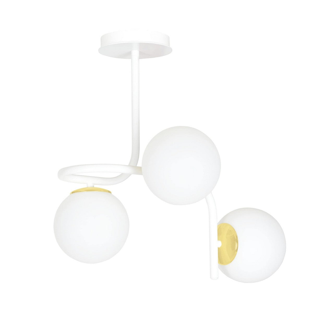 Lampada a Soffitto Ragnar, Bianco, Acciaio, 57x51x40 cm, Seven Design