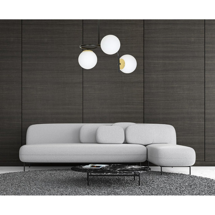 Lampada a Soffitto Ragnar, Nero, Acciaio, 57x51x40 cm, Seven Design