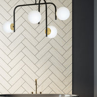 Lampada a Soffitto Ragnar, Nero, Acciaio, 91x48x40 cm, Seven Design