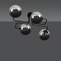 Lampada a Soffitto Brendi, Grigio, Acciaio, 55x32x50 cm, Seven Design