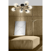Lampada a Soffitto Brendi, Ambra, Acciaio, 75x26x75 cm, Seven Design
