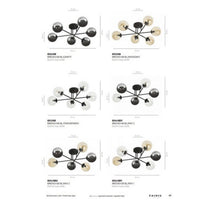 Lampada a Soffitto Brendi, Ambra, Acciaio, 75x26x75 cm, Seven Design