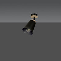 Faretto Atlas, Nero, Acciaio, 15x30x15 cm, Seven Design