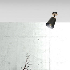 Faretto Atlas, Nero, Acciaio, 15x30x15 cm, Seven Design