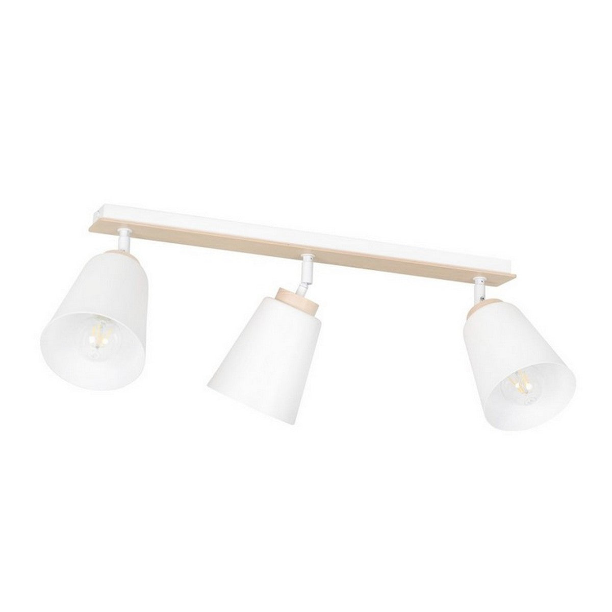 Lampada a Soffitto Atlas, Bianco, Acciaio, 90x30x15 cm, Seven Design