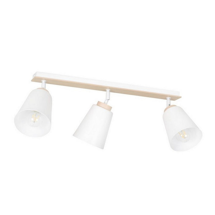Lampada a Soffitto Atlas, Bianco, Acciaio, 90x30x15 cm, Seven Design
