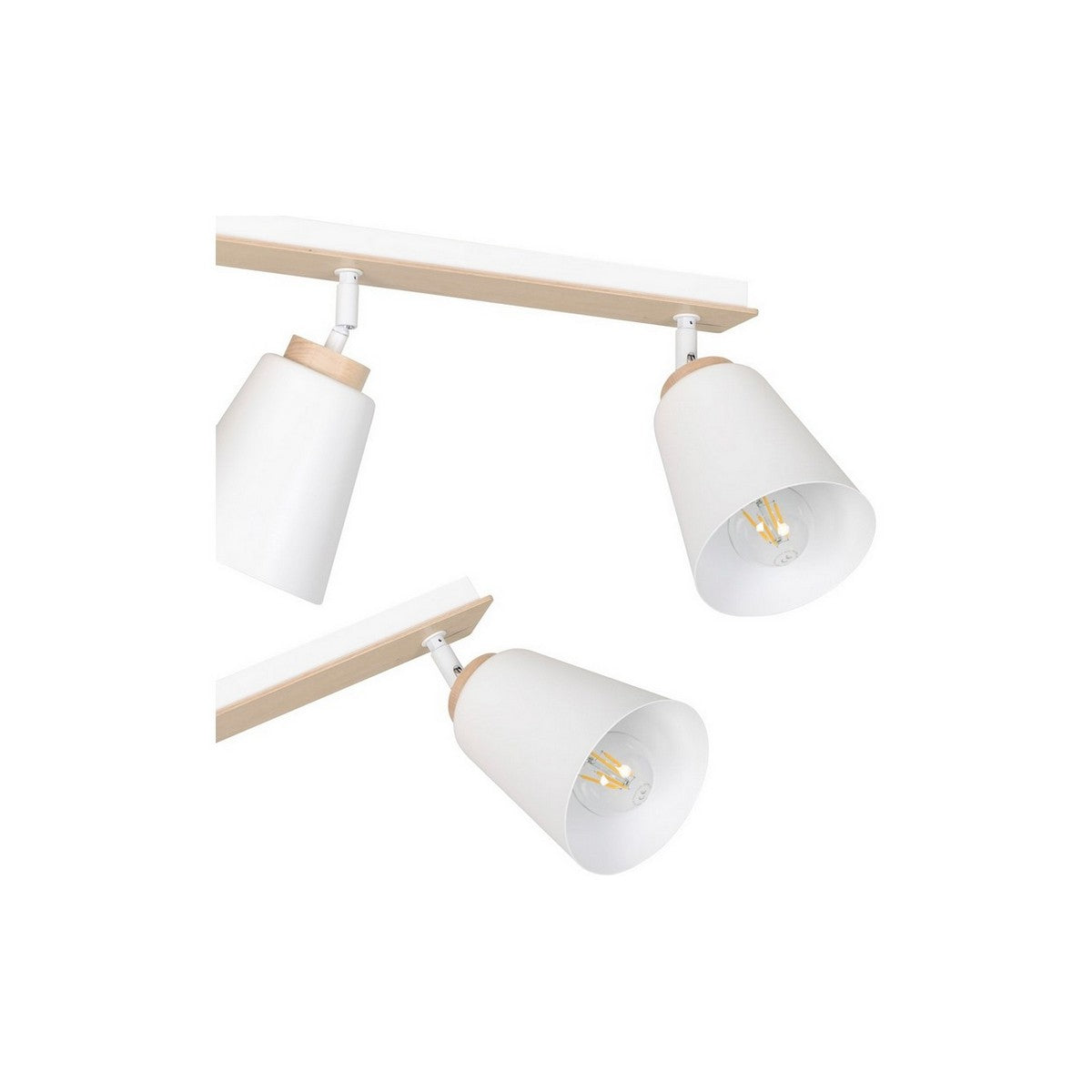 Lampada a Soffitto Atlas, Bianco, Acciaio, 90x30x15 cm, Seven Design