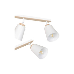 Lampada a Soffitto Atlas, Bianco, Acciaio, 55x30x15 cm, Seven Design