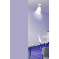 Faretto Atlas, Bianco, Acciaio, 15x30x15 cm, Seven Design