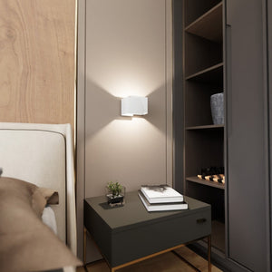 Lampada a Parete Frost, Bianco, Acciaio, 17x13x13 cm, Seven Design