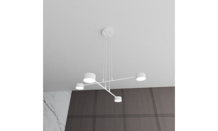 Lampada a Parete Spiral, Bianco, Acciaio, 17x29x17 cm, EPIKASA