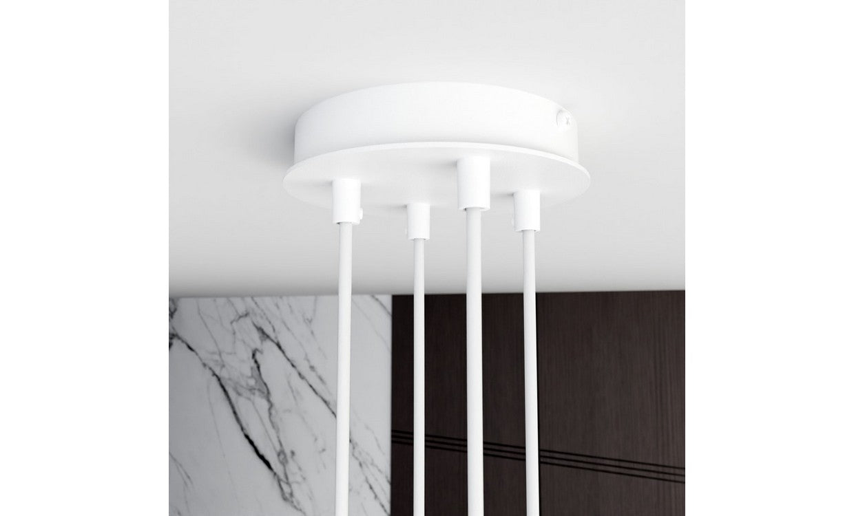 Lampada a Parete Spiral, Bianco, Acciaio, 17x29x17 cm, EPIKASA