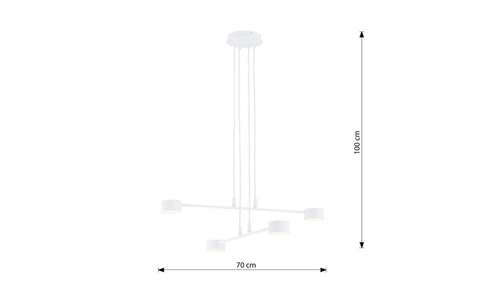 Lampada a Parete Spiral, Bianco, Acciaio, 17x29x17 cm, EPIKASA