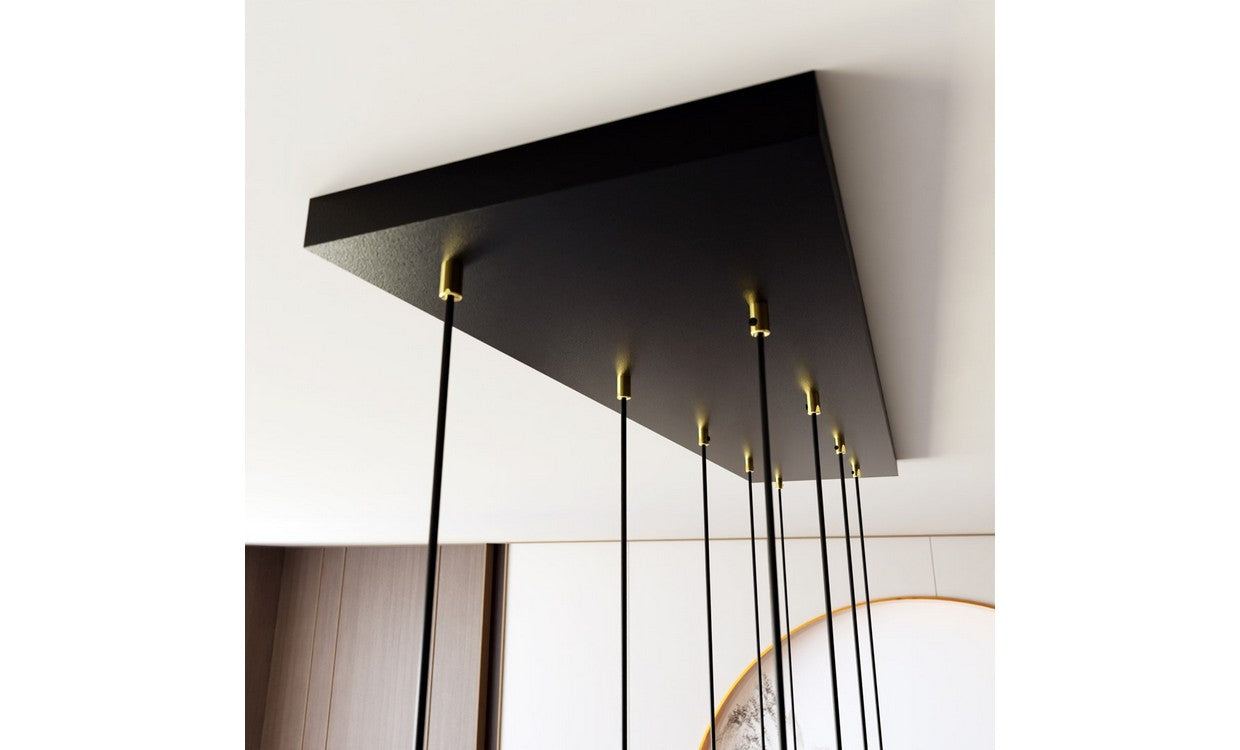 Lampada a Soffitto Halo, Bianco, Acciaio, 60x20x60 cm, EPIKASA
