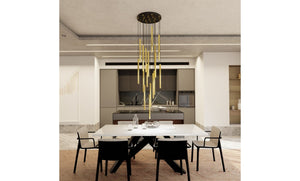 Lampada a Soffitto Halo, Bianco, Acciaio, 60x20x60 cm, EPIKASA