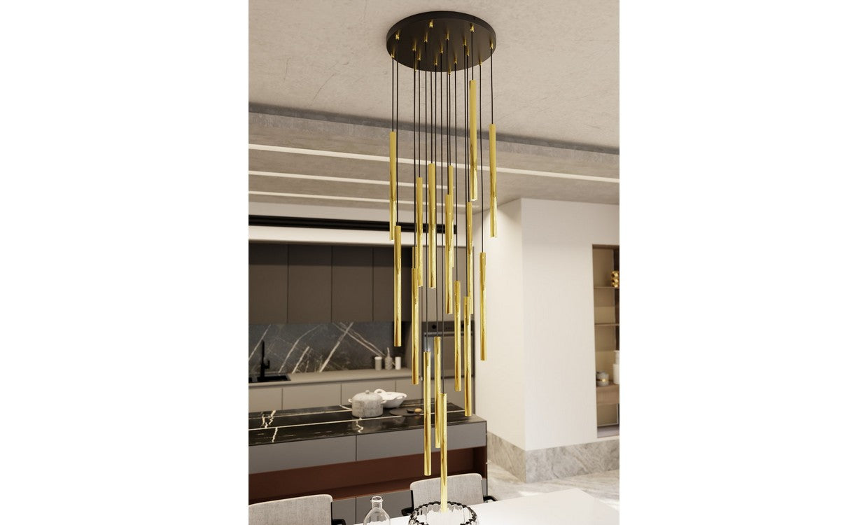 Lampada a Soffitto Halo, Bianco, Acciaio, 60x20x60 cm, EPIKASA