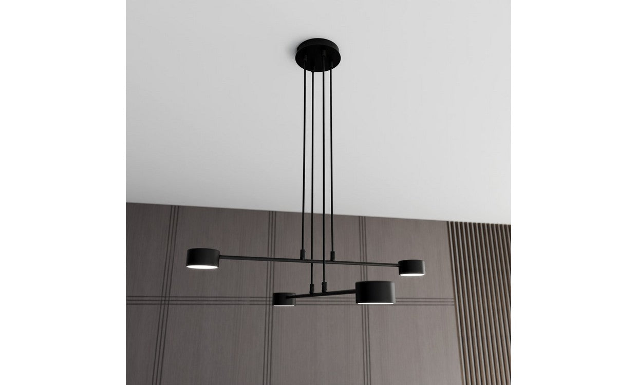 Lampada a Soffitto Halo, Bianco, Acciaio, 60x20x8 cm, EPIKASA