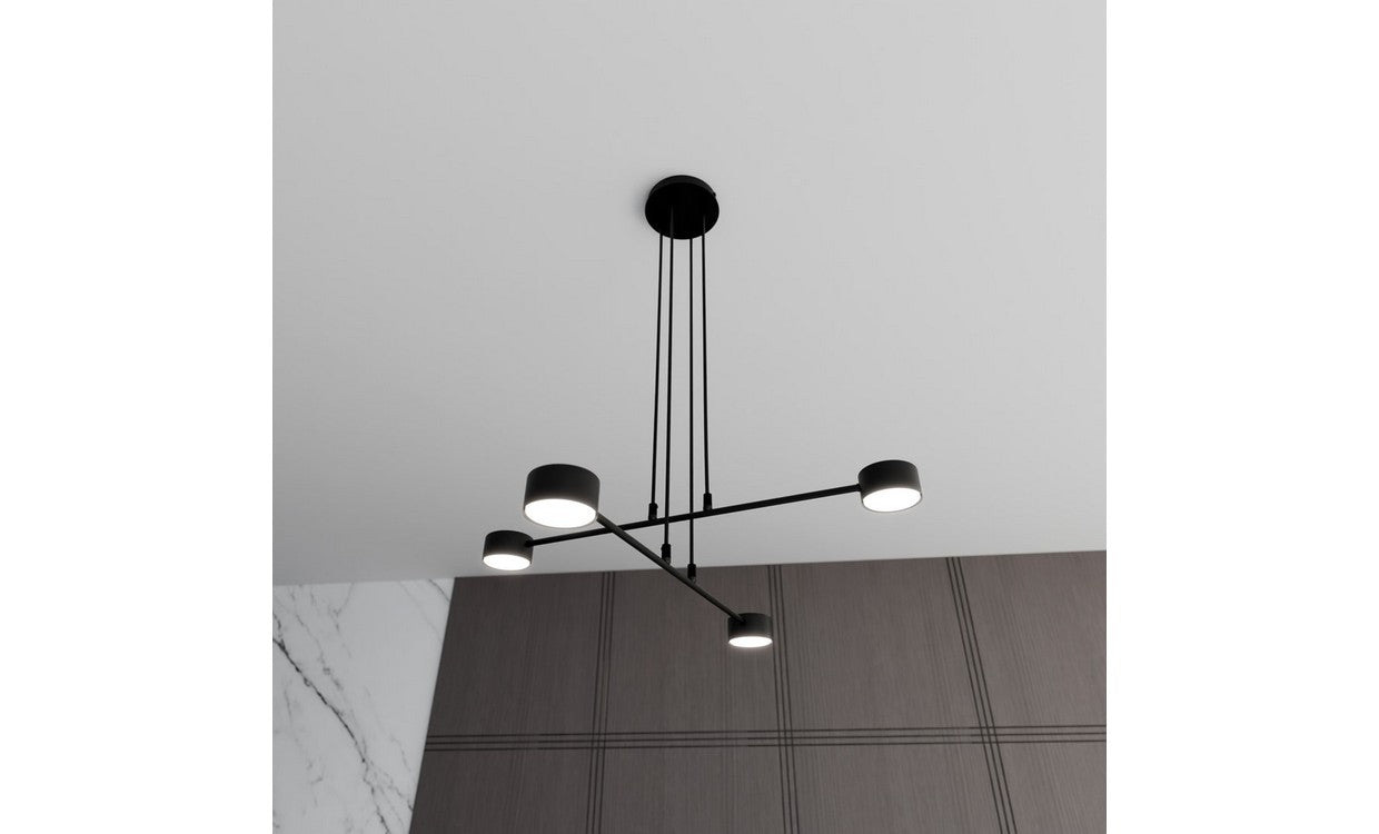 Lampada a Soffitto Halo, Bianco, Acciaio, 60x20x8 cm, EPIKASA