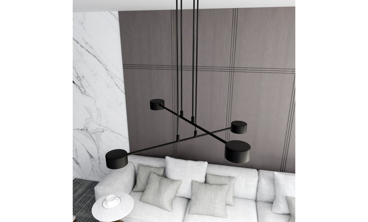 Lampada a Soffitto Halo, Bianco, Acciaio, 60x20x8 cm, EPIKASA